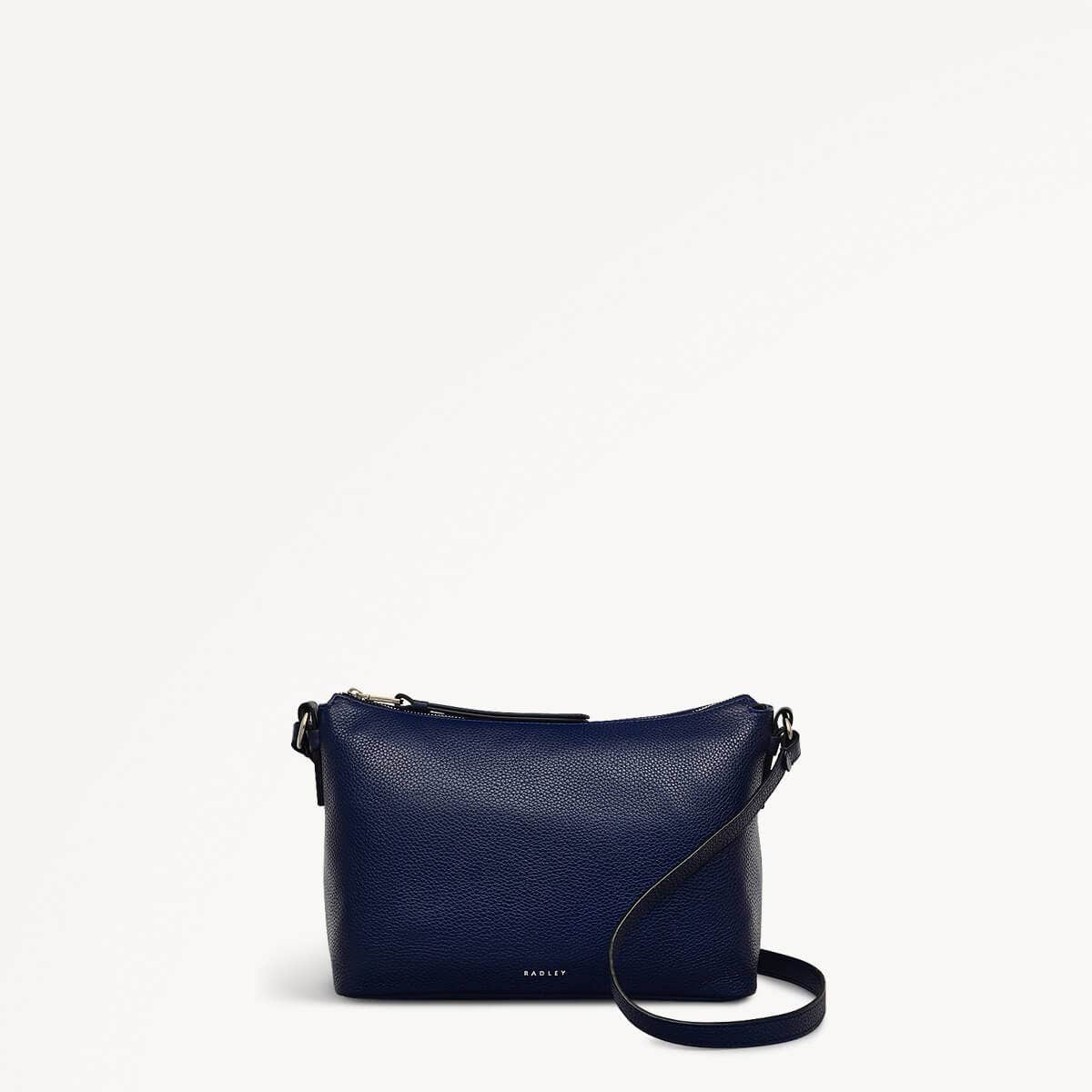 Bella Radley Leather Small Ziptop Crossbody Bag in Evenfall - 110212