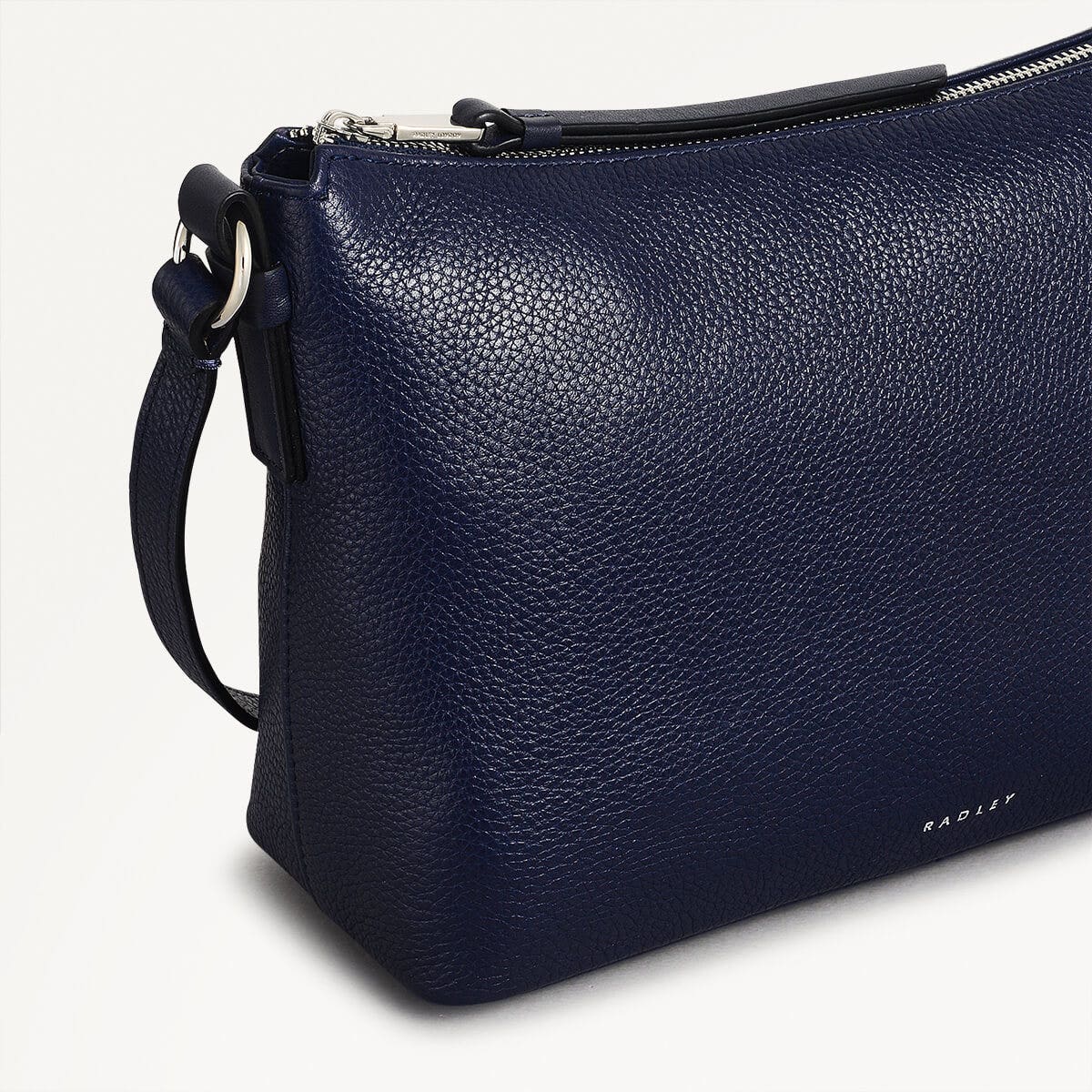 Bella Radley Leather Small Ziptop Crossbody Bag in Evenfall - 110212