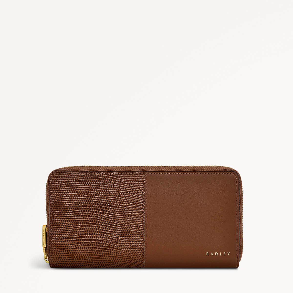 Mount Row Faux Lizard Large Zip Around Wallet - RSD10713