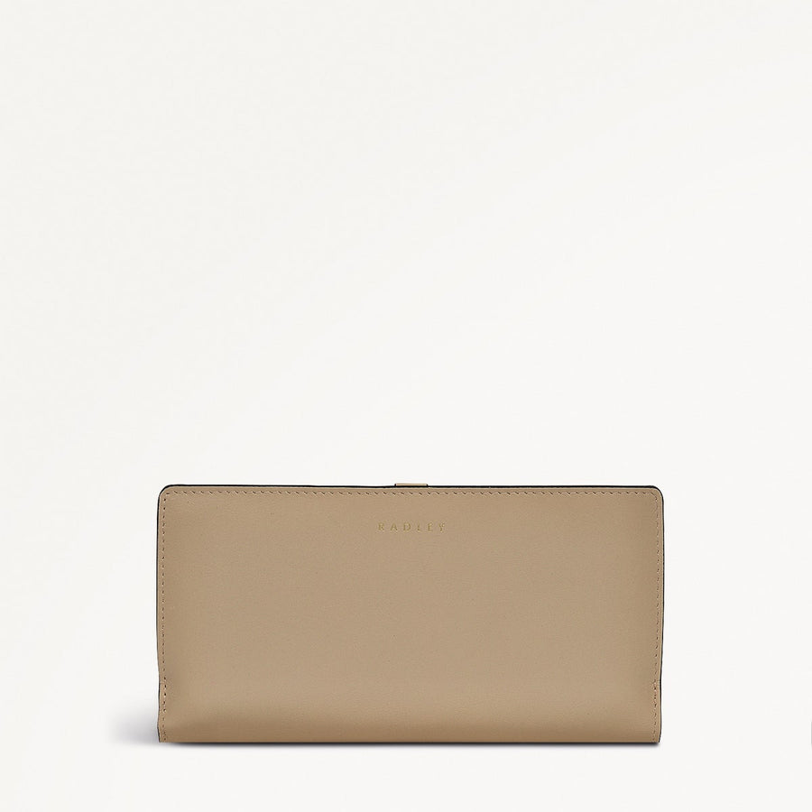 Newick Road Leather Large Bifold Wallet in Stone - 110226
