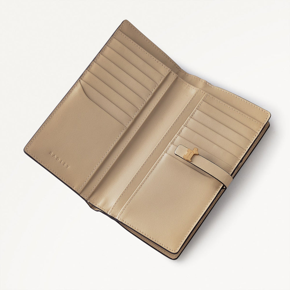 Newick Road Leather Large Bifold Wallet in Stone - 110226