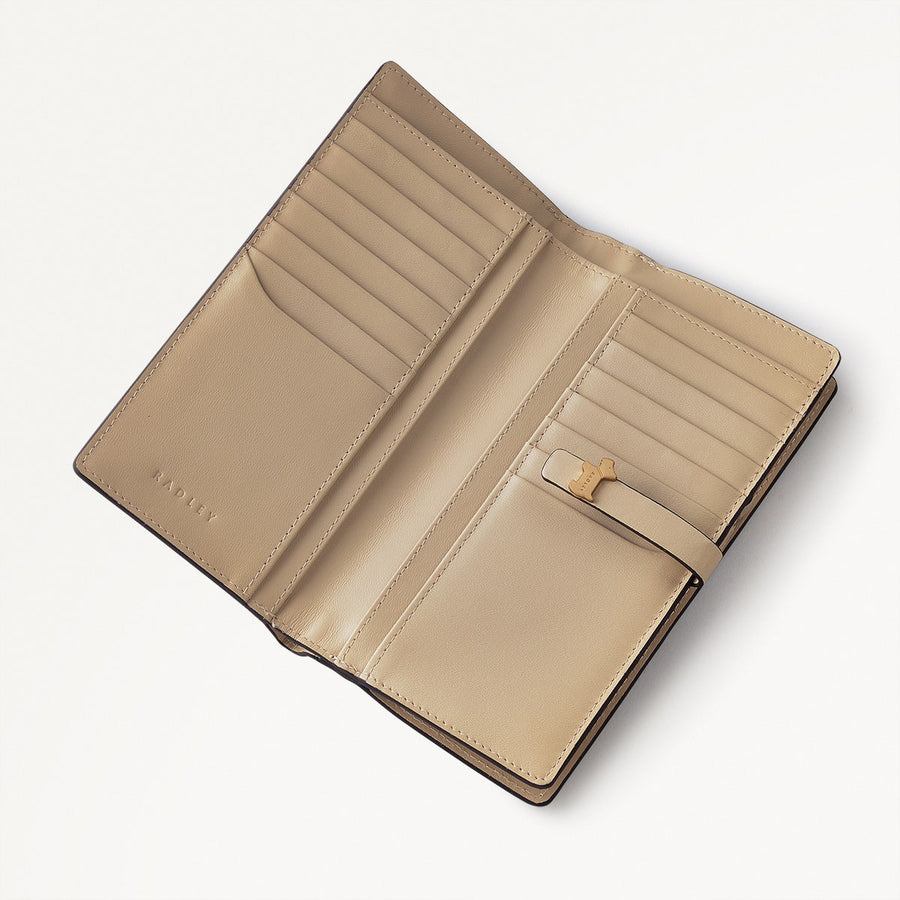 Newick Road Leather Large Bifold Wallet in Stone - 110226