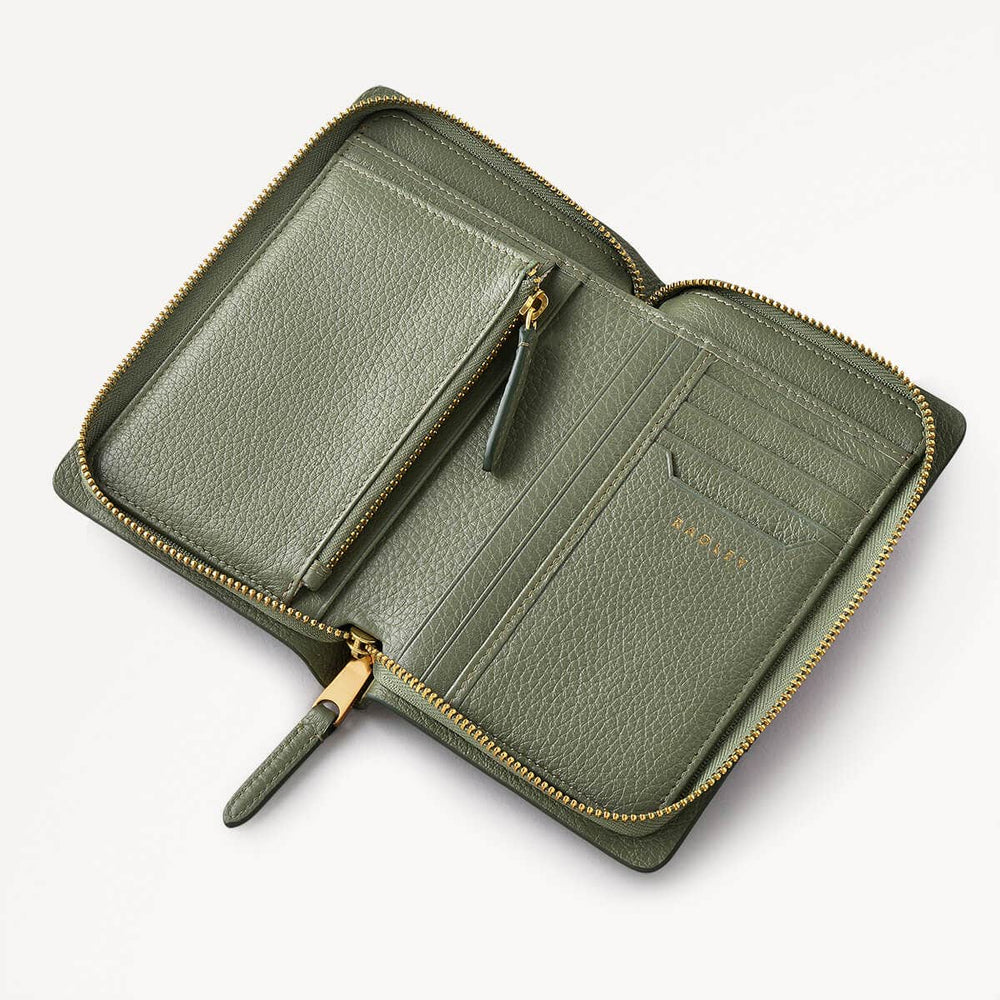 The Chancery Medium Zip Around wallet Dark Olive  - 110235