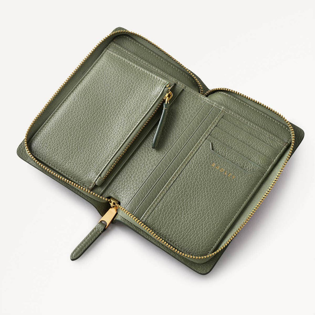 The Chancery Medium Zip Around wallet Dark Olive  - 110235