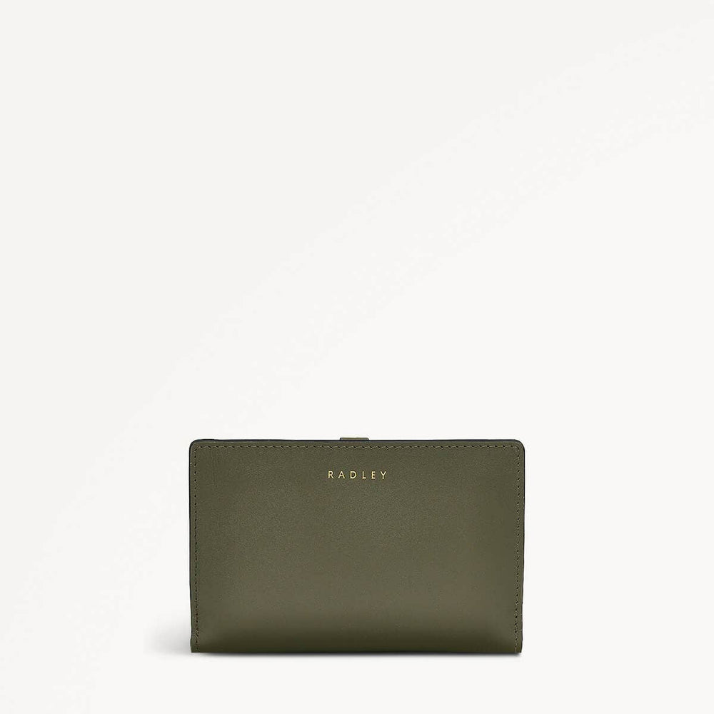 Newick Road Leather Medium Bifold Wallet in Dark Olive - 110237