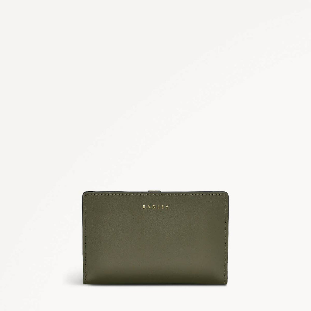 Newick Road Leather Medium Bifold Wallet in Dark Olive - 110237