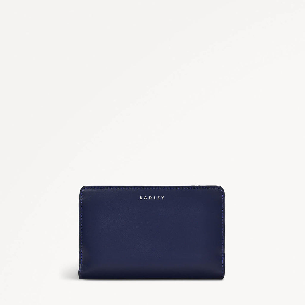 Heritage Dog Outline Leather Medium Bifold Wallet in Evenfall - 110238
