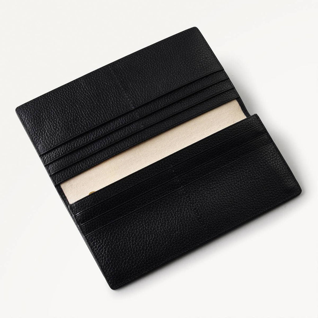 The Rathbone Leather Large Bifold Wallet in Black - 110247