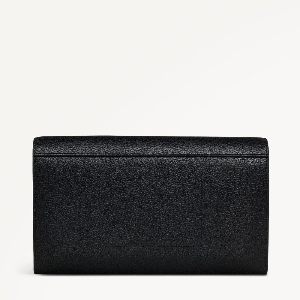 The Rathbone Leather Flapover Travel Wallet in Black - 110249