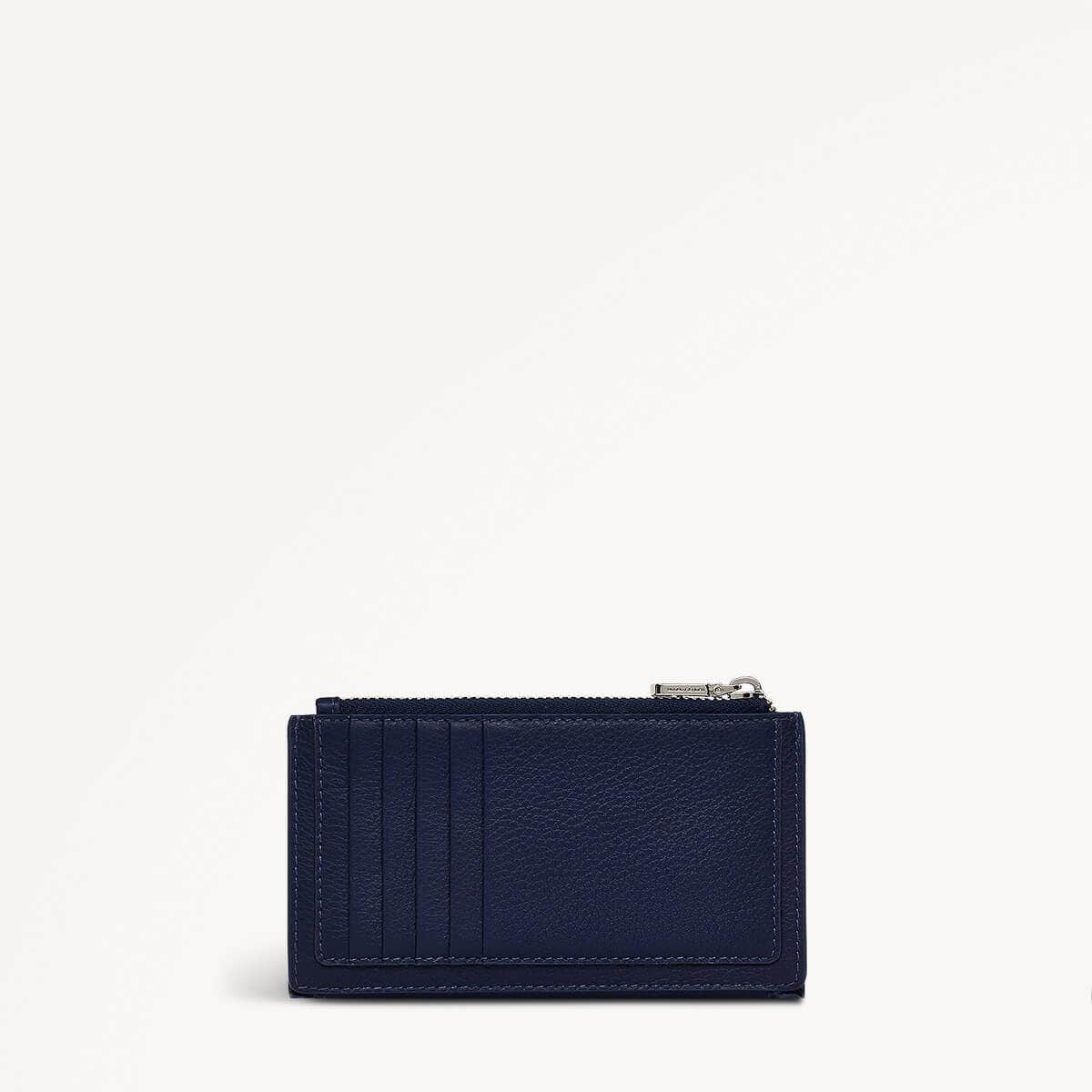 Coin Street Leather Medium Ziptop Wallet in Evenfall - 110254