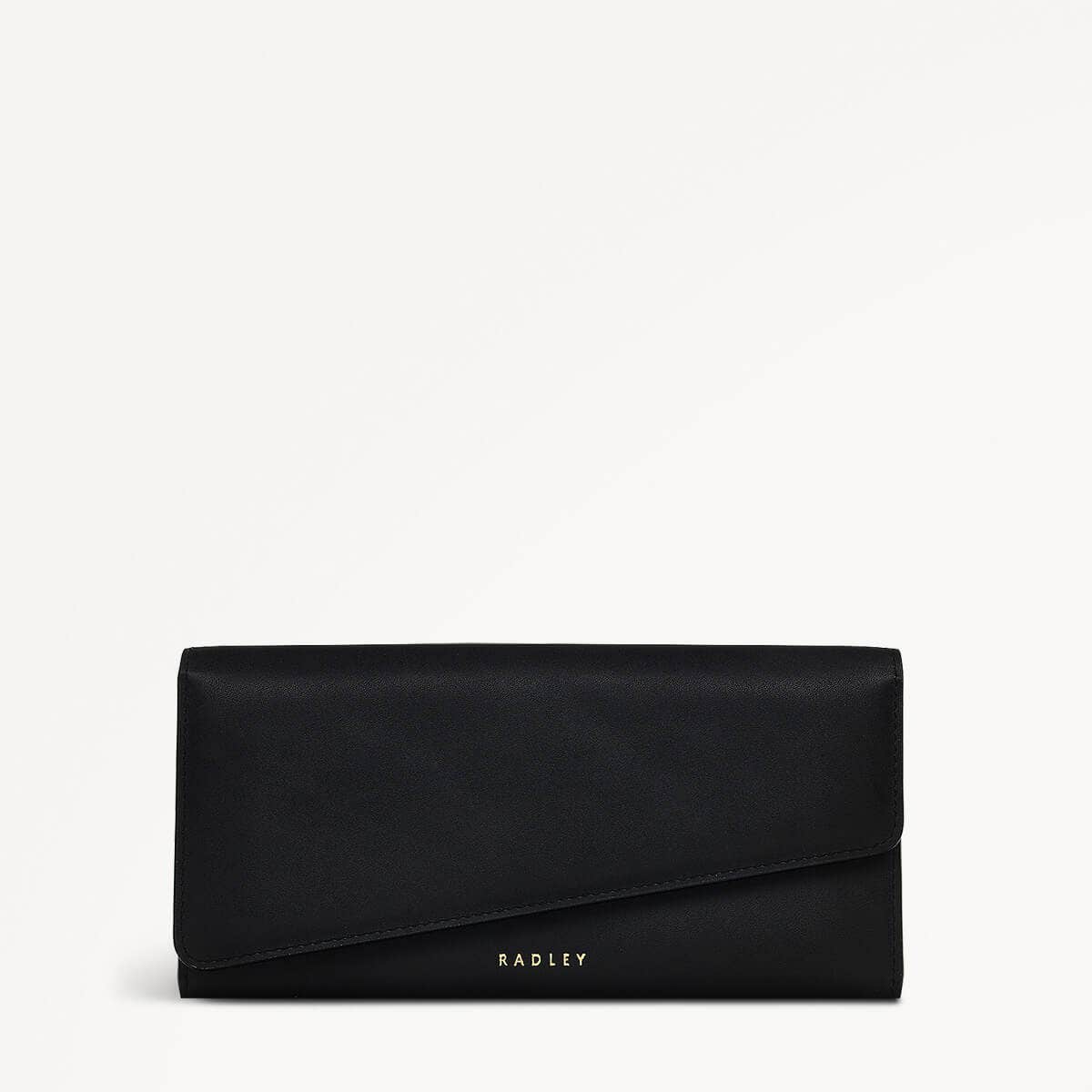 シンプル【Radley London】 フラップオーバー ブラック 財布 Large Flapover Wallet | The Kensal SS25 | Radley London