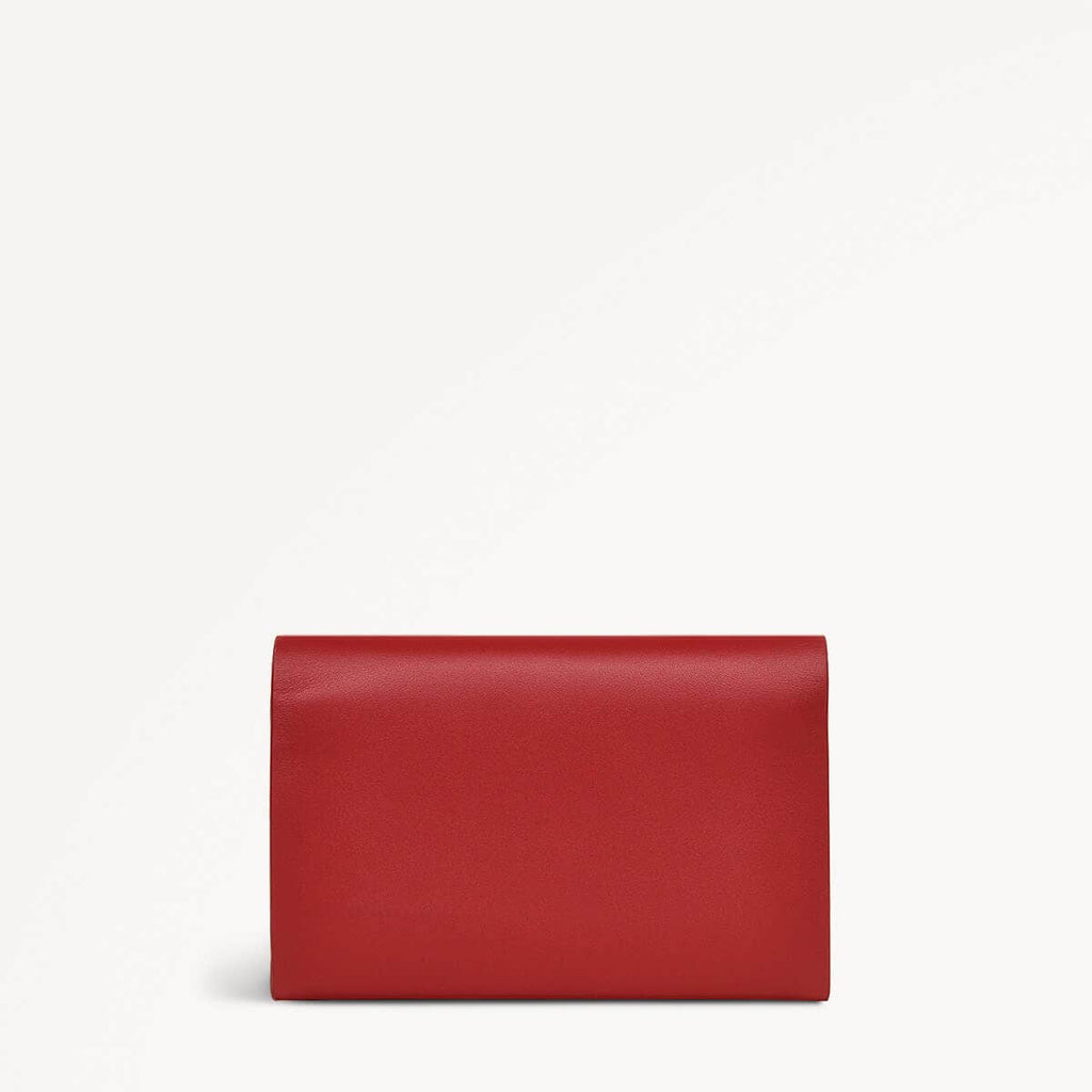 Lunar New Year Ss25 Medium Flapover Wallet Crimson - 110279