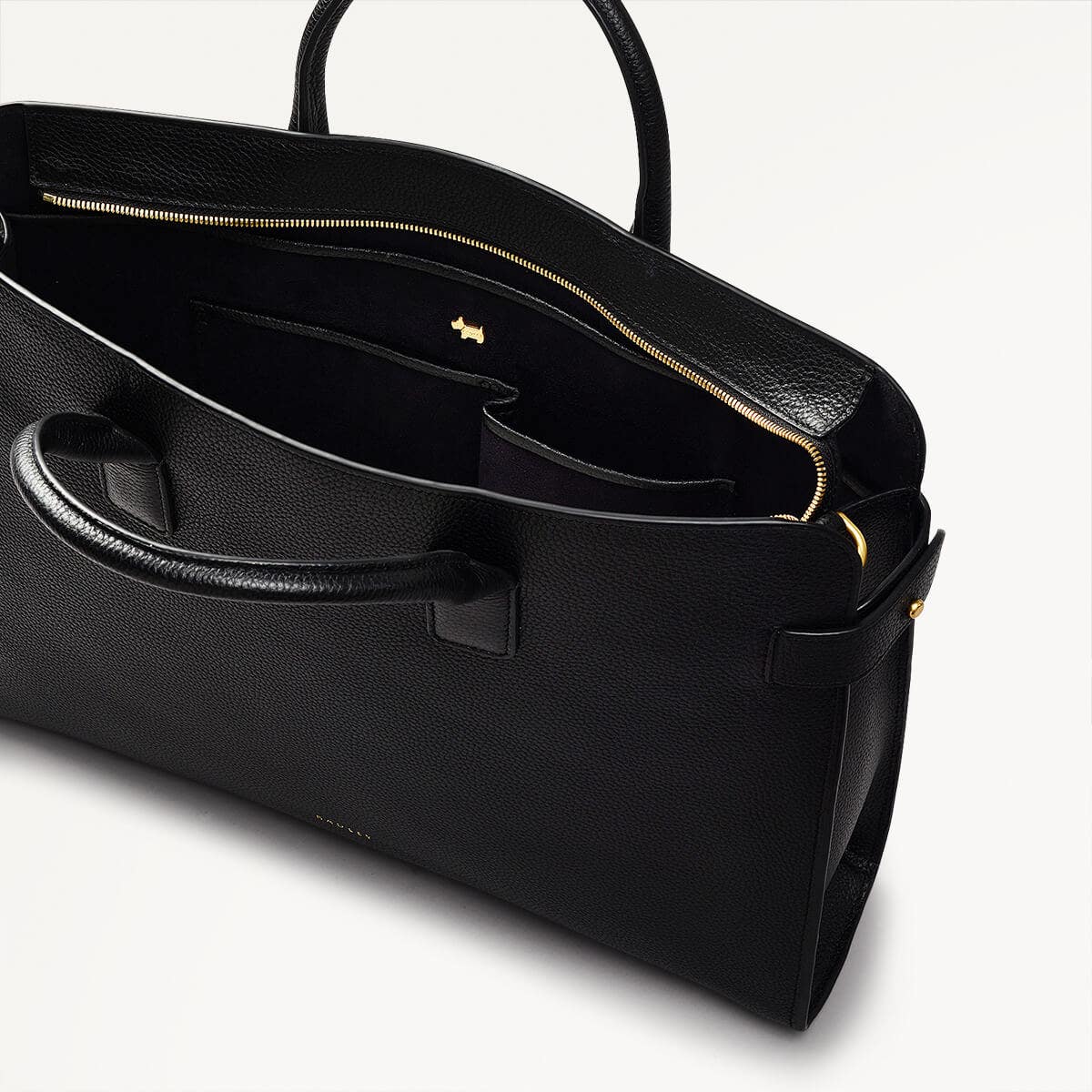 The Rathbone Leather Large Laptop Satchel Bag in Black - 110290