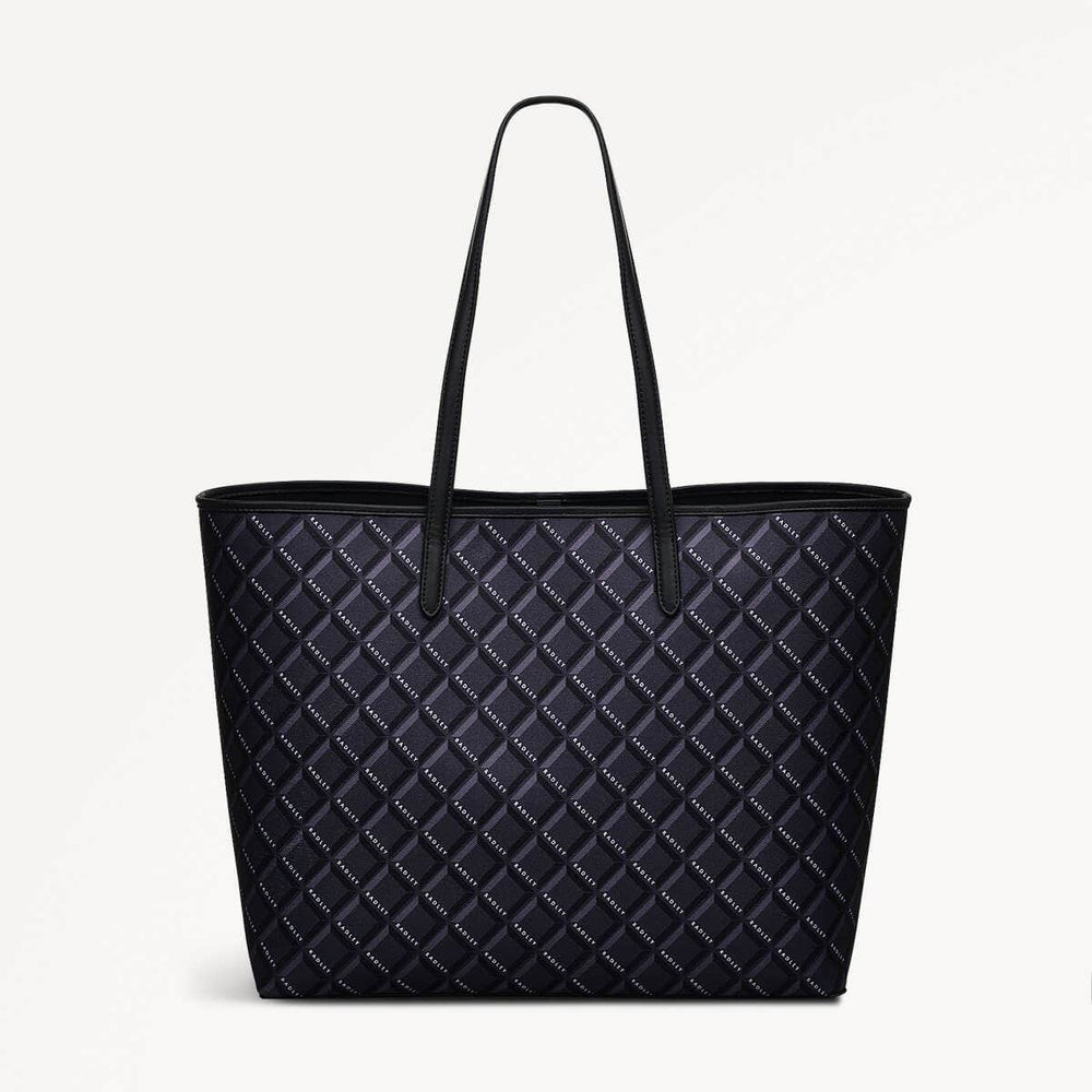Southwell Gardens Fabric Open Top Tote Bag in Black - 110294