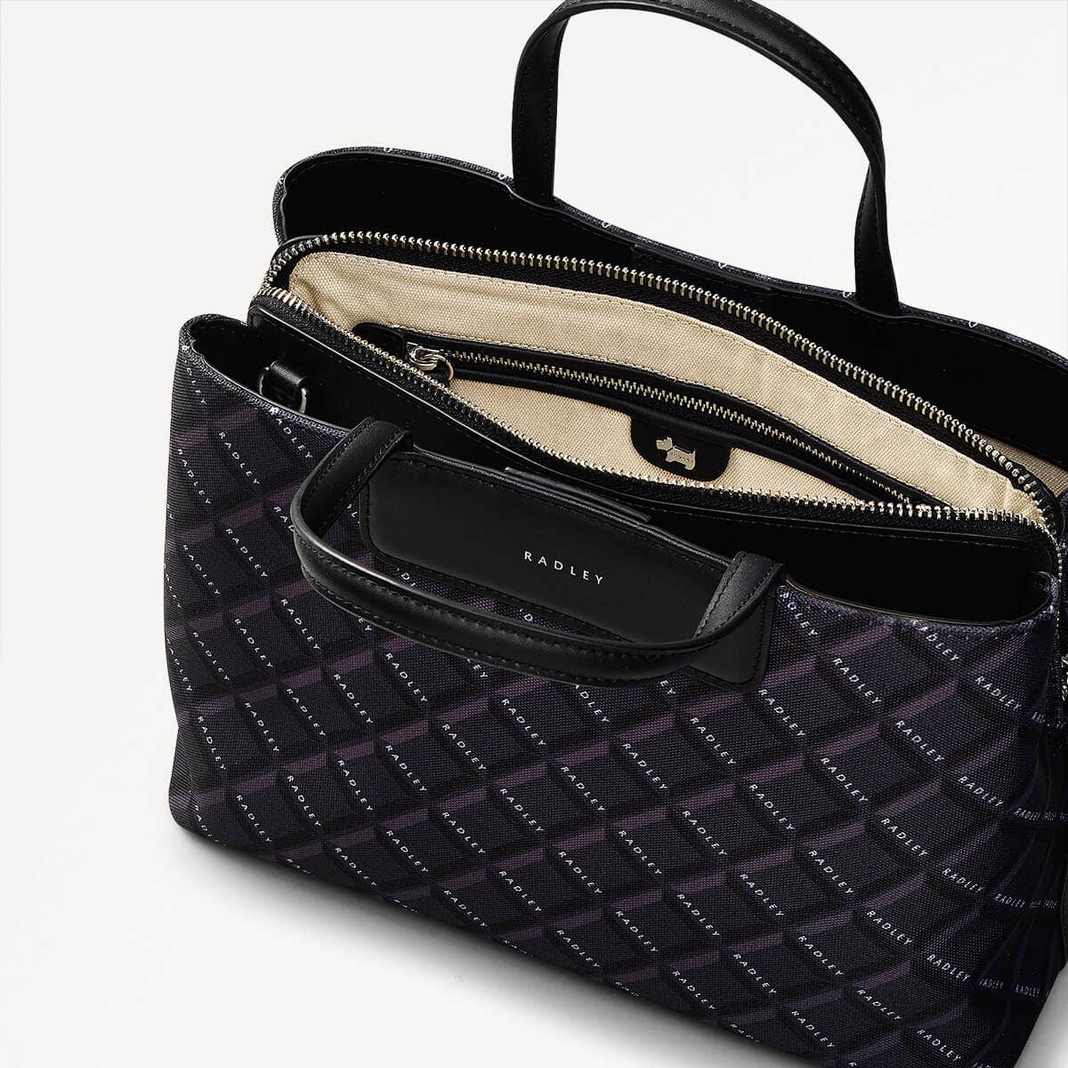 Black Grab Bag | Southwell Gardens Abstract Geo SS25 | Radley