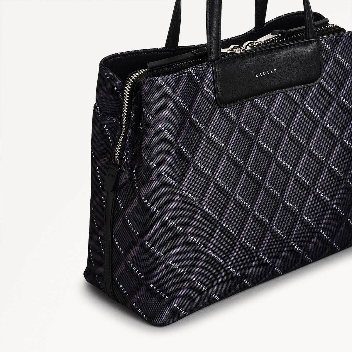 Black Grab Bag | Southwell Gardens Abstract Geo SS25 | Radley