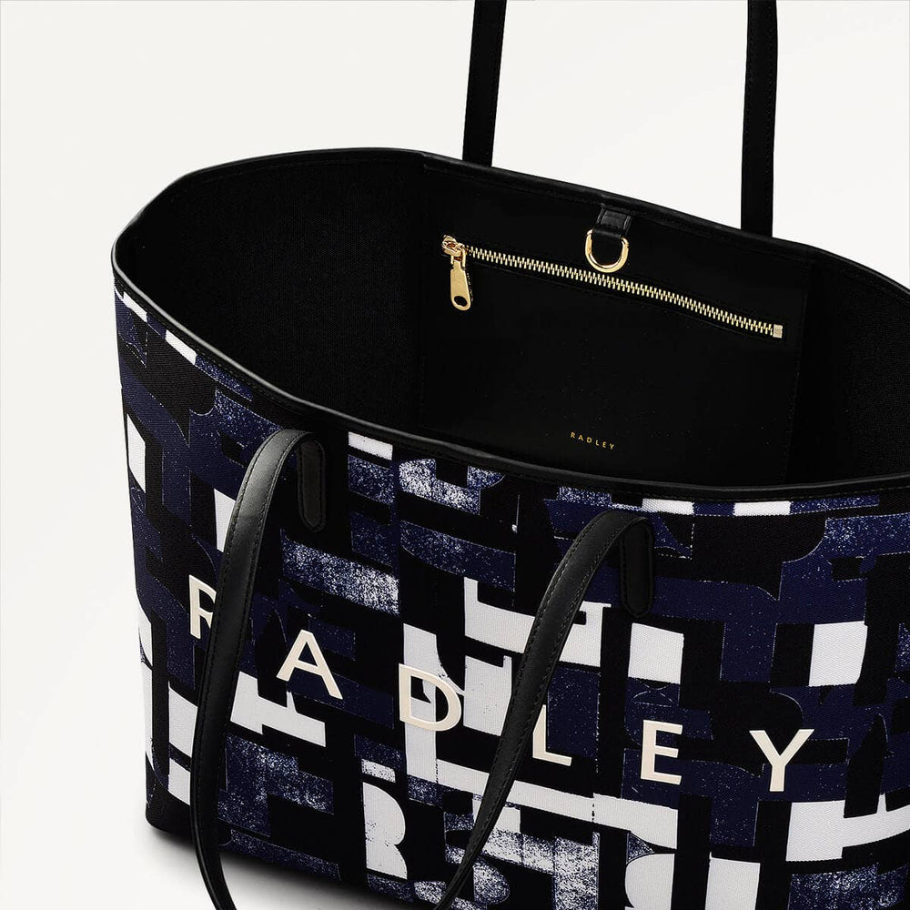 Southwell Gardens Fabric Open Top Tote Bag in Evenfall - 110298