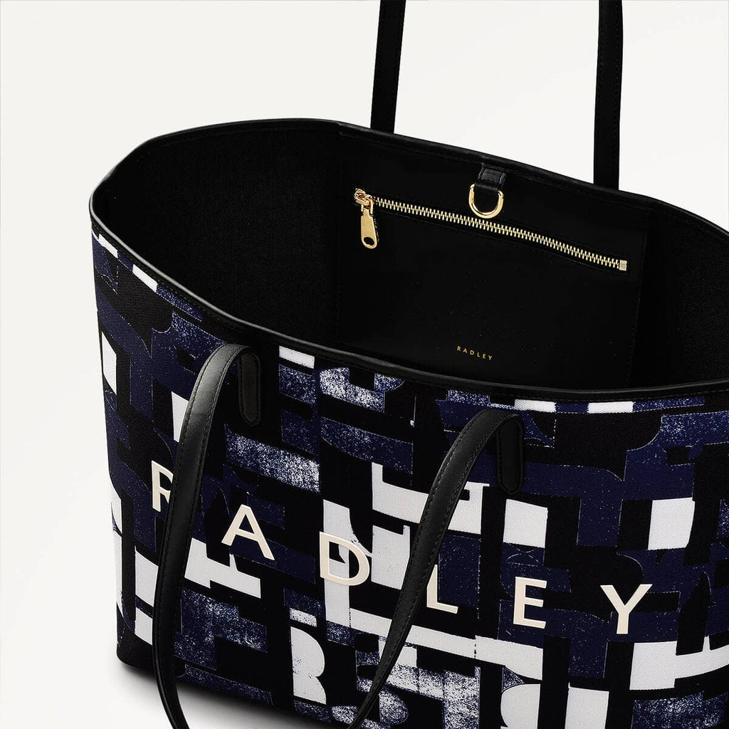 Southwell Gardens Fabric Open Top Tote Bag in Evenfall - 110298