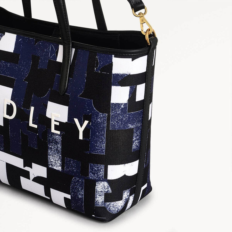 Southwell Gardens Fabric Open Top Grab Bag in Evenfall - 110299