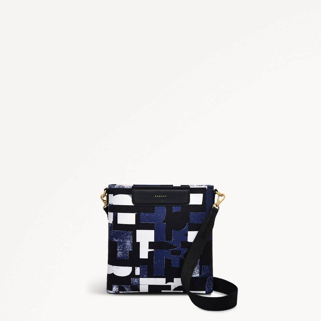 Southwell Gardens Fabric Small Ziptop Crossbody Bag in Evenfall - 110301