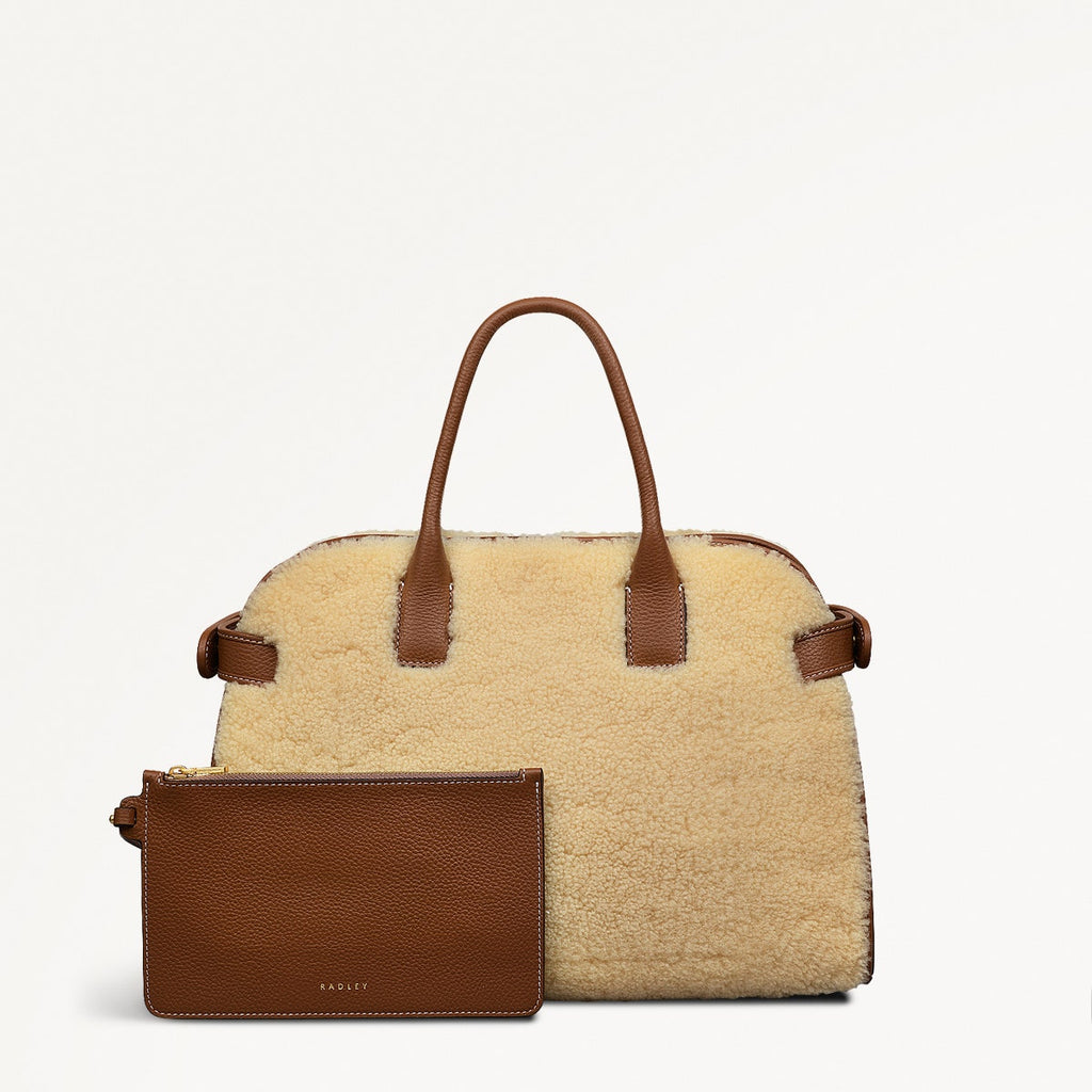 The Rathbone Leather Open Top Grab Bag in Natural - 110302