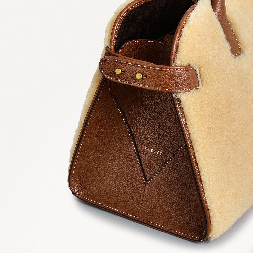The Rathbone Leather Open Top Grab Bag in Natural - 110302