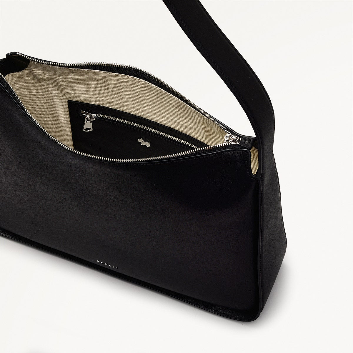 Women's Zip-Top Crossbody Black | Westwell Collection SS25