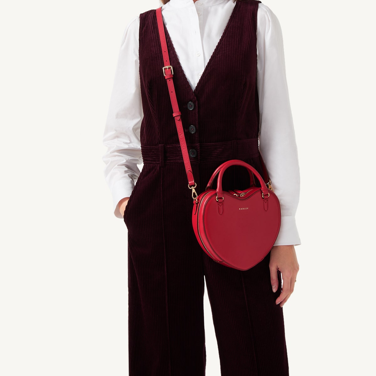 Small Crimson Red Leather Crossbody Bag | Valentine's SS25 | Radley