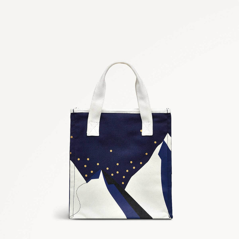 Mountain Wanderers Fabric Open Top Satchel in Evenfall - 110323