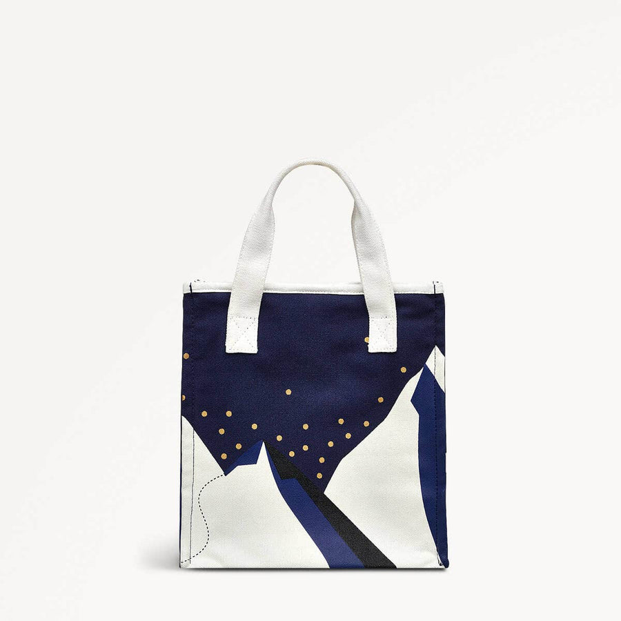 Mountain Wanderers Fabric Open Top Satchel in Evenfall - 110323