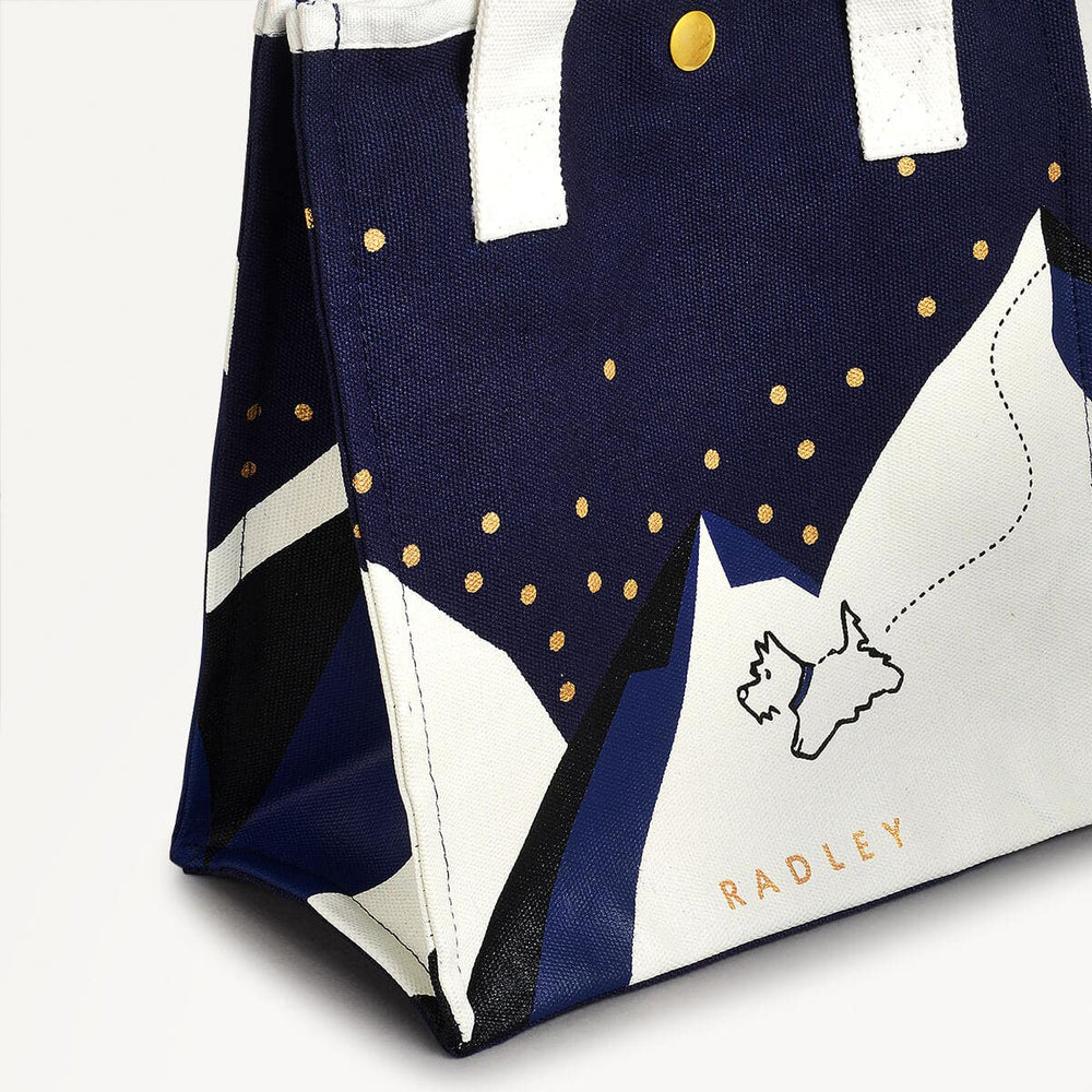 Mountain Wanderers Fabric Open Top Satchel in Evenfall - 110323