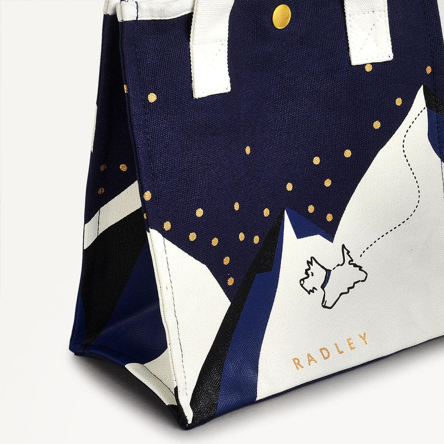 Mountain Wanderers Fabric Open Top Satchel in Evenfall - 110323