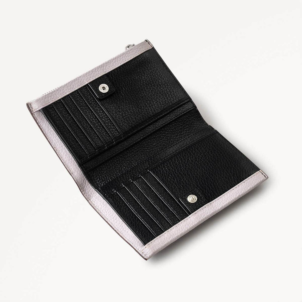 Sunny Dene Leather Medium Bifold Wallet in Thistle - 110346