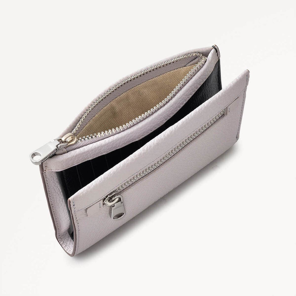 Sunny Dene Leather Medium Bifold Wallet in Thistle - 110346