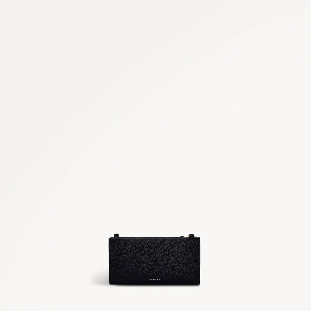 Sunny Dene Leather Large Phone Crossbody in Black - 110351