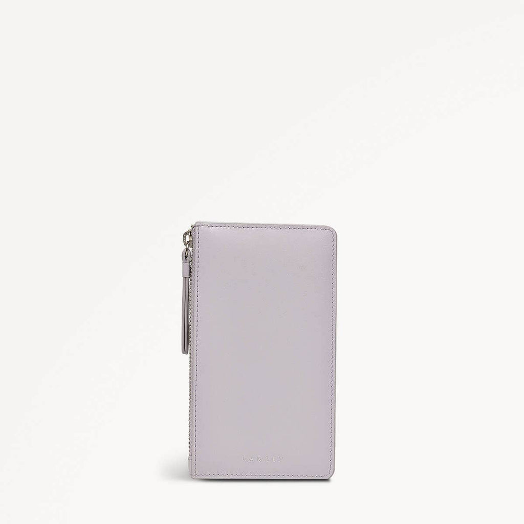 Drapers Road Leather Medium Ziptop Coin Purse in Thistle - 110354