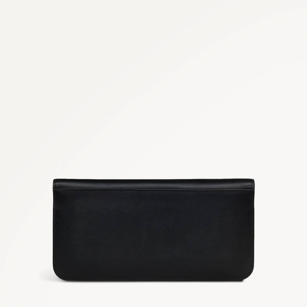 Argyll Street Leather Large Flapover Wallet in Black - 110359