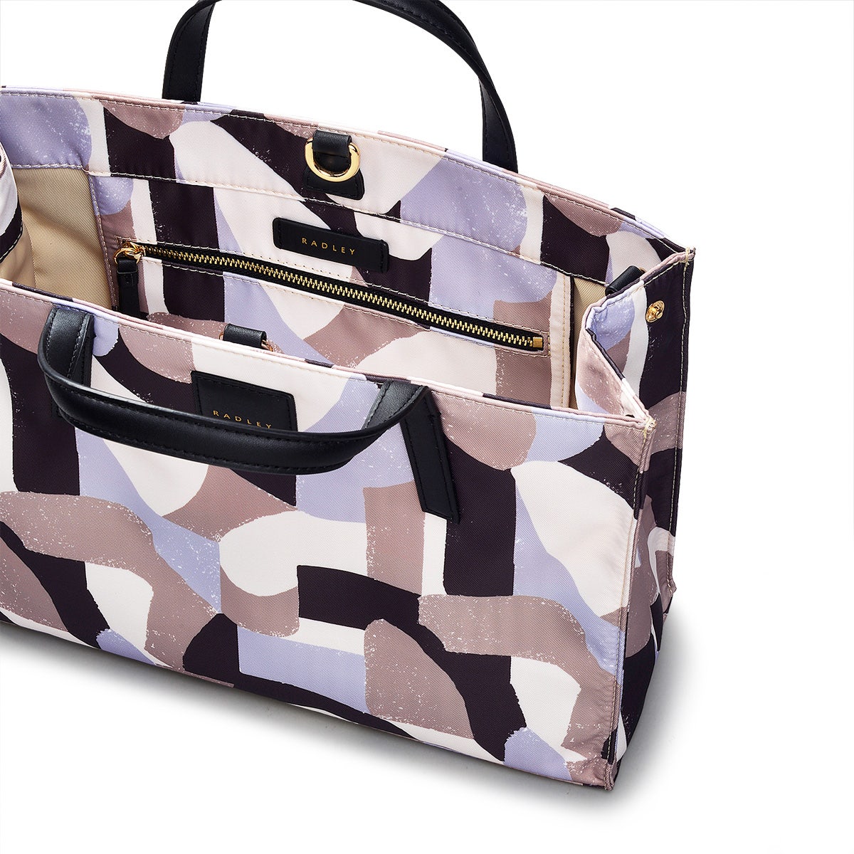 Argyll Street Fabric Medium Open Top Grab Bag in Thistle - 110398