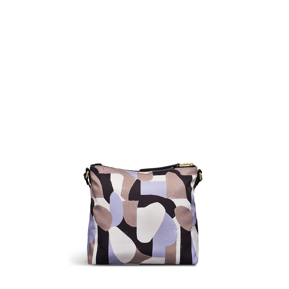 Argyll Street Fabric Medium Ziptop Crossbody Bag in Thistle - 110399