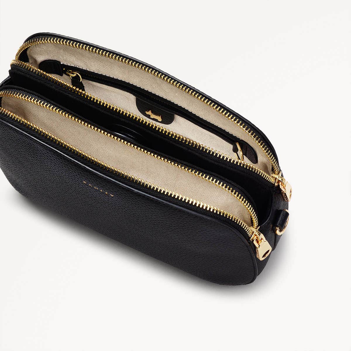 Dukes Place Medium Ziptop Crossbody Bag in Black - 110417