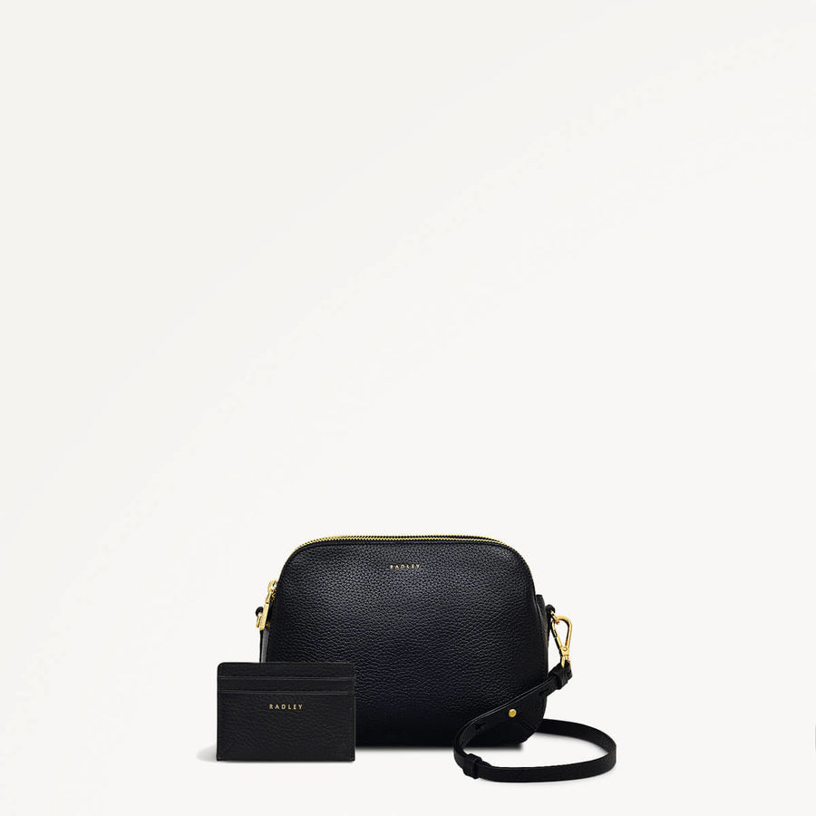 Dukes Place Medium Ziptop Cross Body Bag and Small Cardholder Bundle