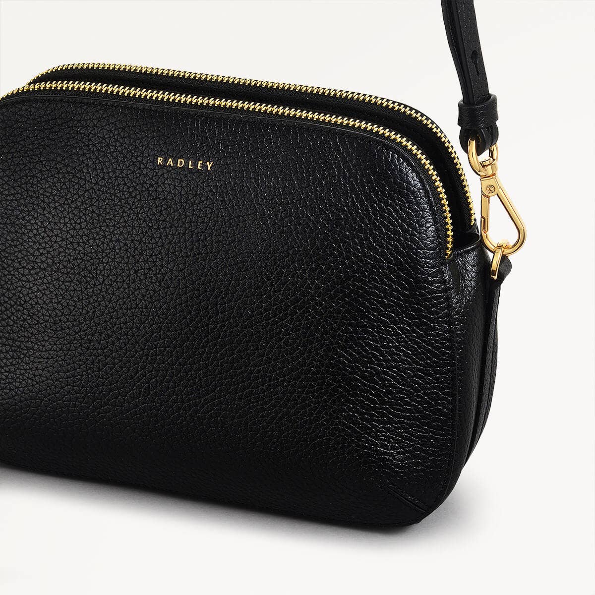 Dukes Place Medium Ziptop Crossbody Bag in Black - 110417