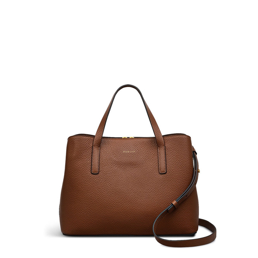 Dukes Place Medium Ziptop Satchel Bag - RHD19303