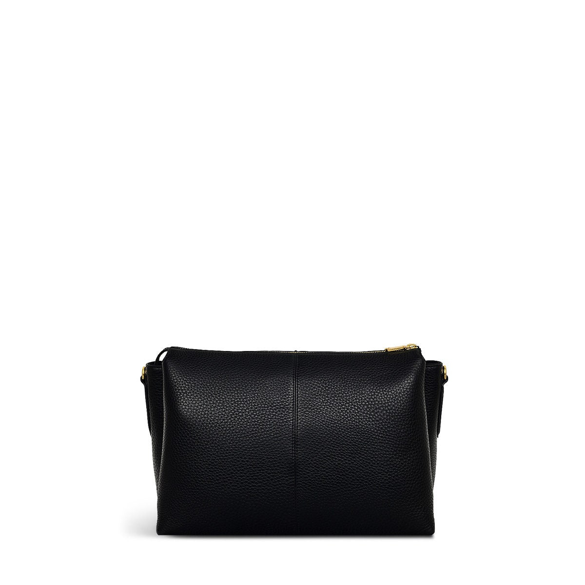 Hillgate Place Leather Medium Ziptop Crossbody Bag in Black - 110427