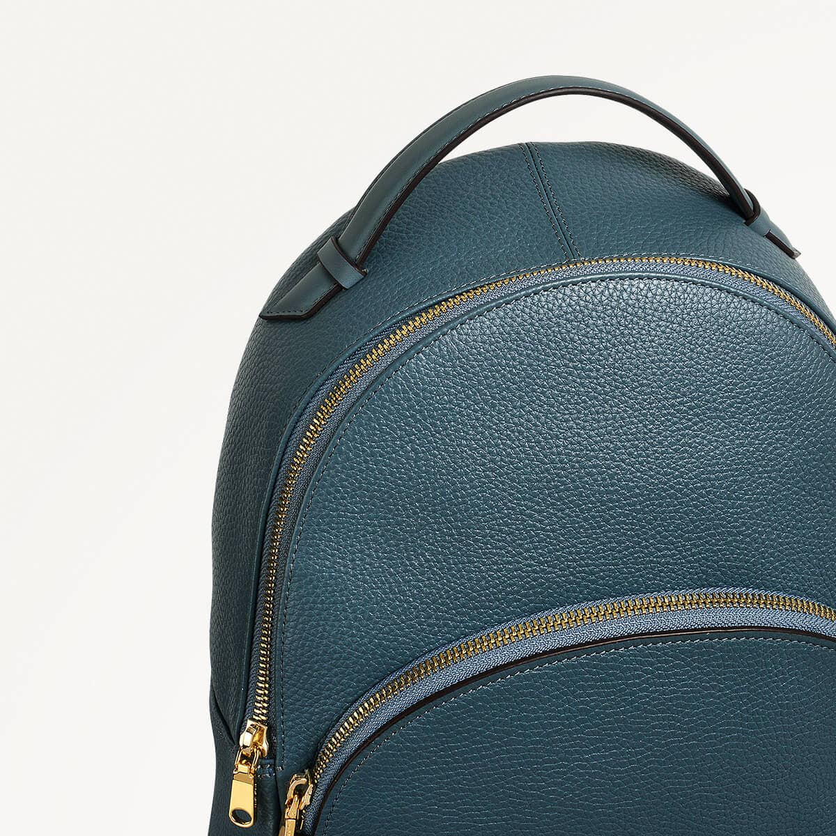 Dallington Leather Medium Zip Around Backpack in Uniform - 110463