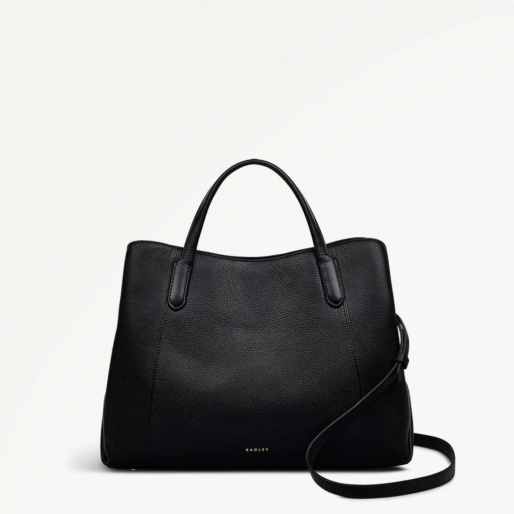 Provence Avenue Leather Medium Zip Around Grab Bag in Black - 110473