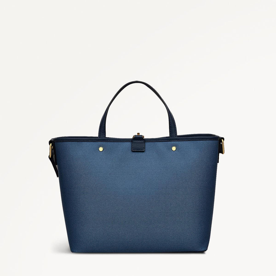 Addison Row Fabric Medium Open Top Satchel Bag in Uniform - 110506