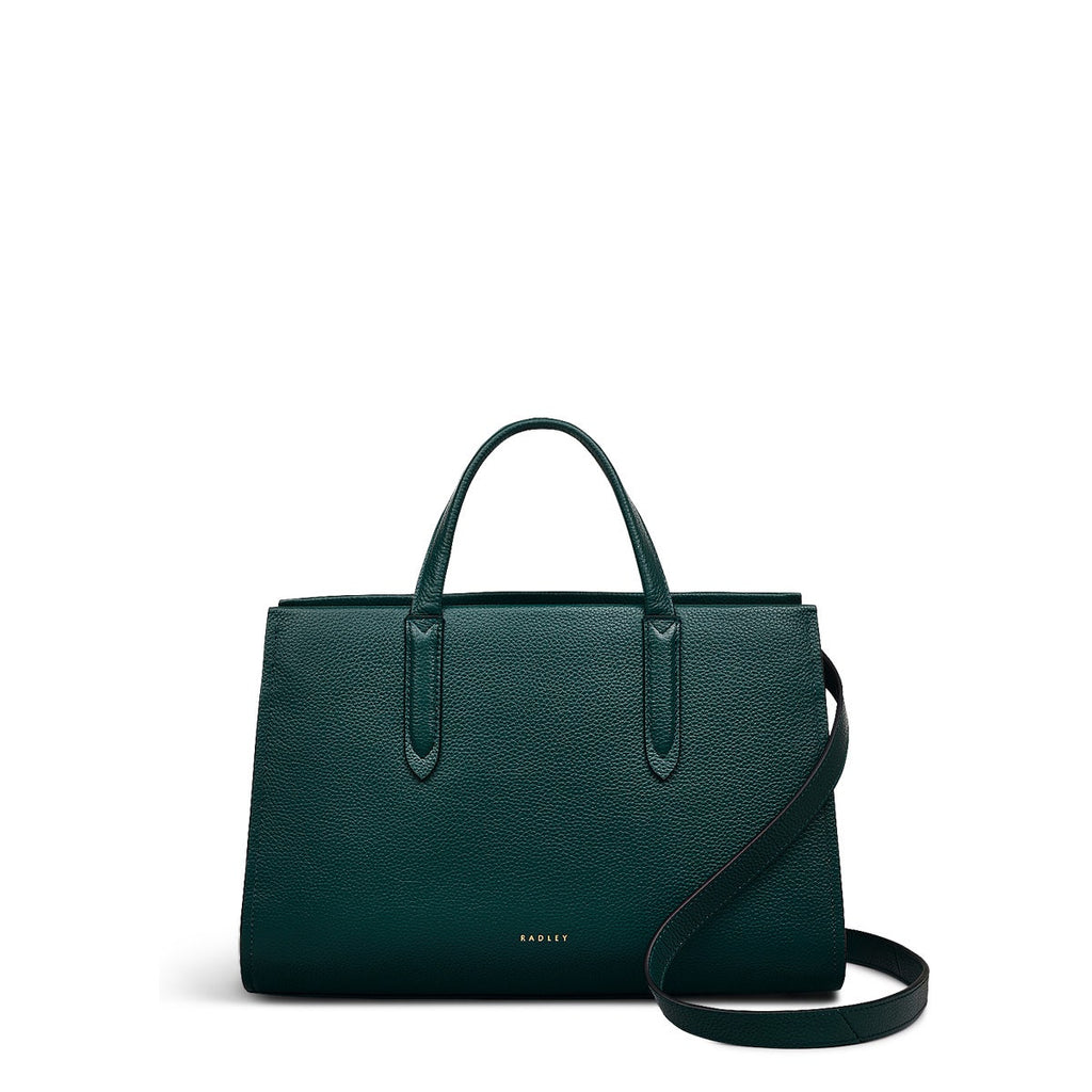 Arlington Court Leather Medium Zip Around Grab Bag in Wellington - 110511