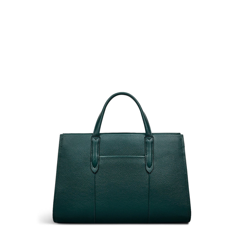 Arlington Court Leather Medium Zip Around Satchel Bag in Wellington - 110511