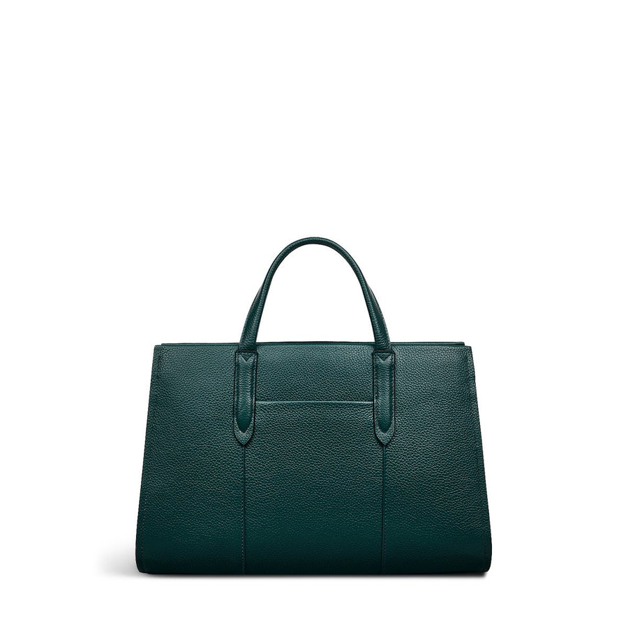 Arlington Court Leather Medium Zip Around Satchel Bag in Wellington - 110511